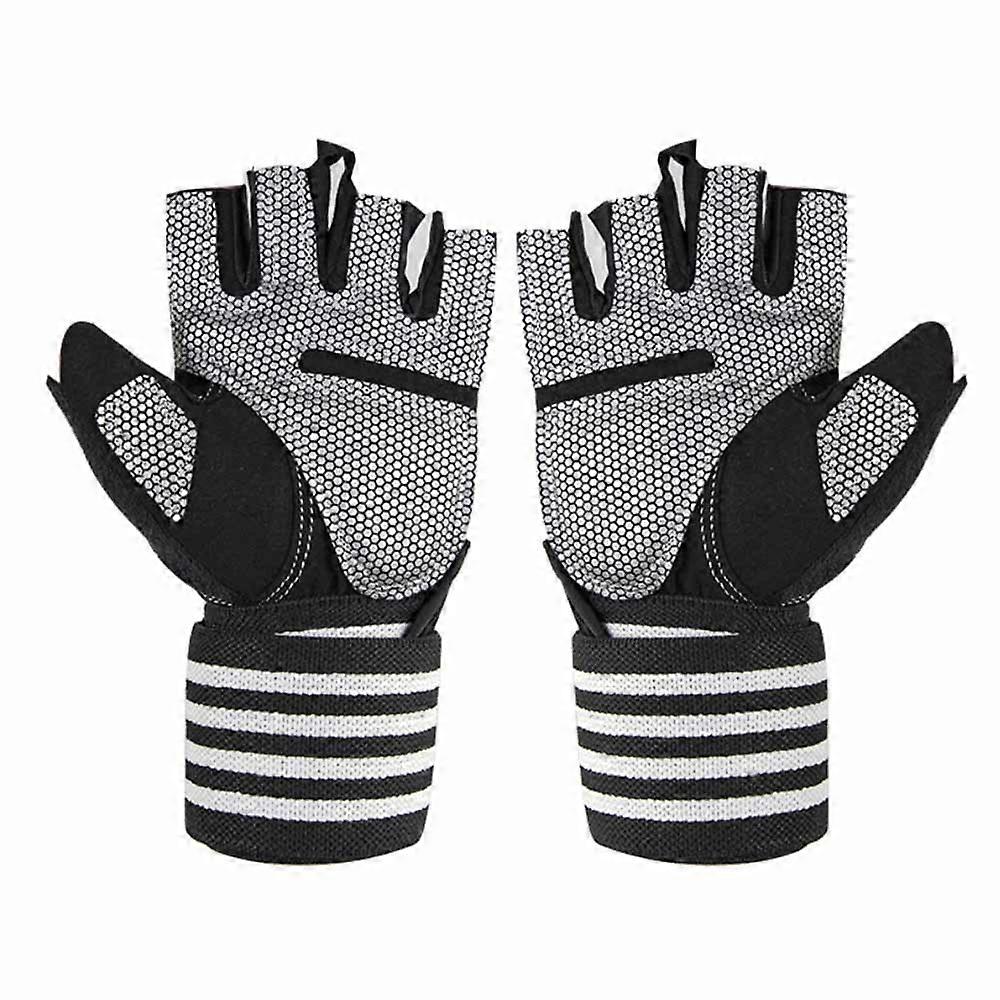 Weight Lifting Gloves for Gym and Exercise, Wrist Support Weightlifting Gloves Palm Protection
