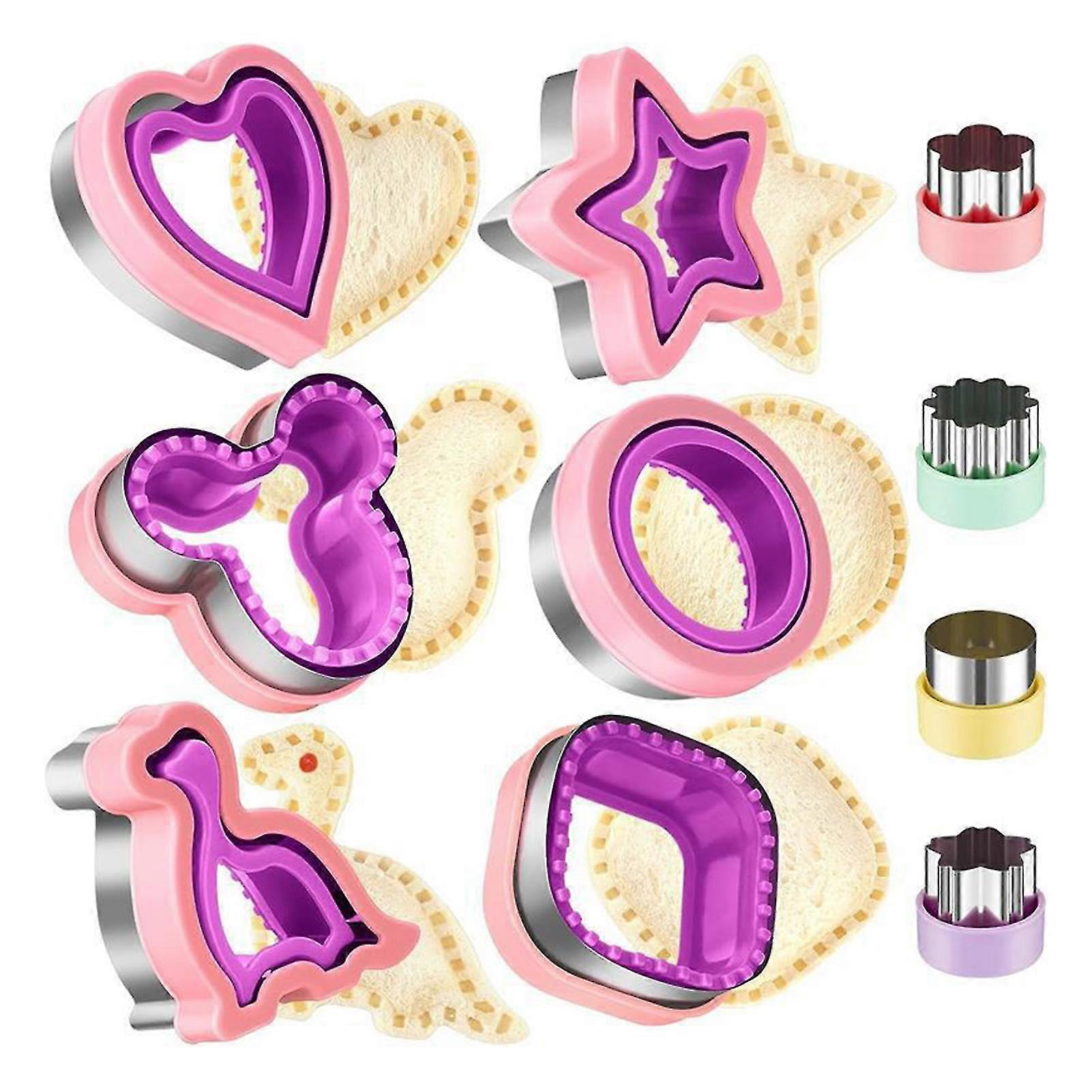 8Pcs/Set Biscuits Cutter 3D Mini Fondant-Cookie Pressable Biscuits Template Reusable Biscuits Stamps