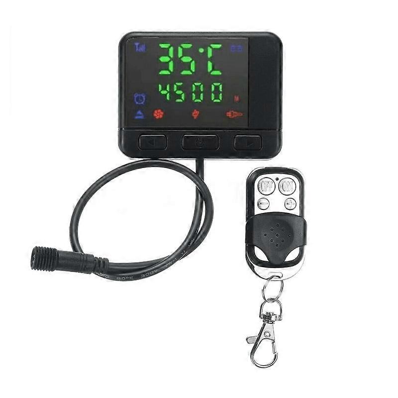 12V 24V Universal Diesel Heater Controller Air Parkeringsvarmer LCD Monitor Switch Varmeenhed Controller Fjernbetjening
