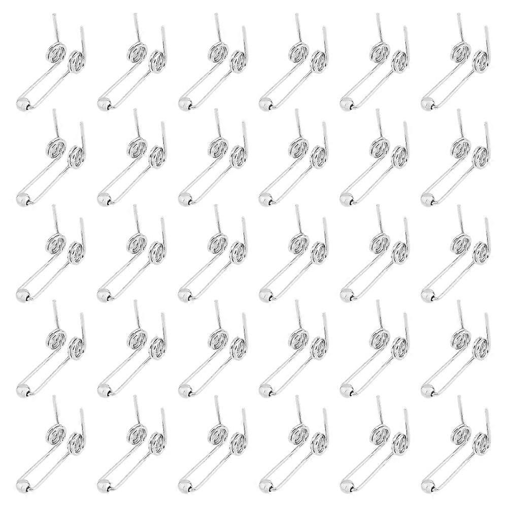 30PCS Double Return Torsion Spring Wire Diameter 1.2mm Perm Rods Accessories Canbon Steel Part Replacement for Hair Rollers Length: 3cm