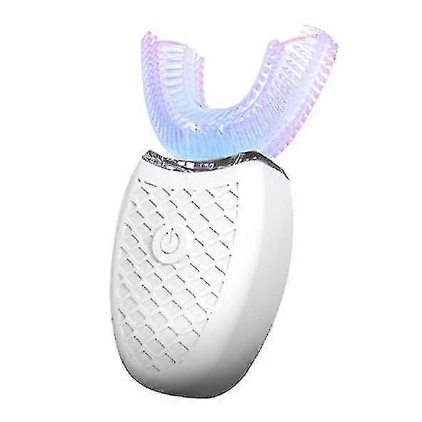 2023 New 360 Degrees Intelligent Automatic Sonic Electric Toothbrush U Type 4 Modes Tooth Brush Usb Charging Tooth Whitening Light