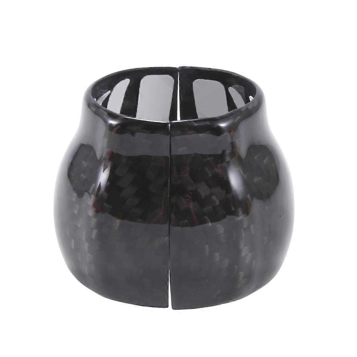 Car Modification Parts Shift Knob Decal for 2022-2023 Gear Shift Knob Cover Carbon Fiber Pattern