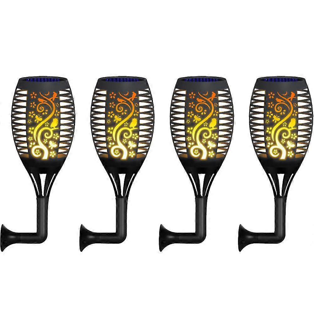 Solar Combined Flame Lamp For Outdoor Use