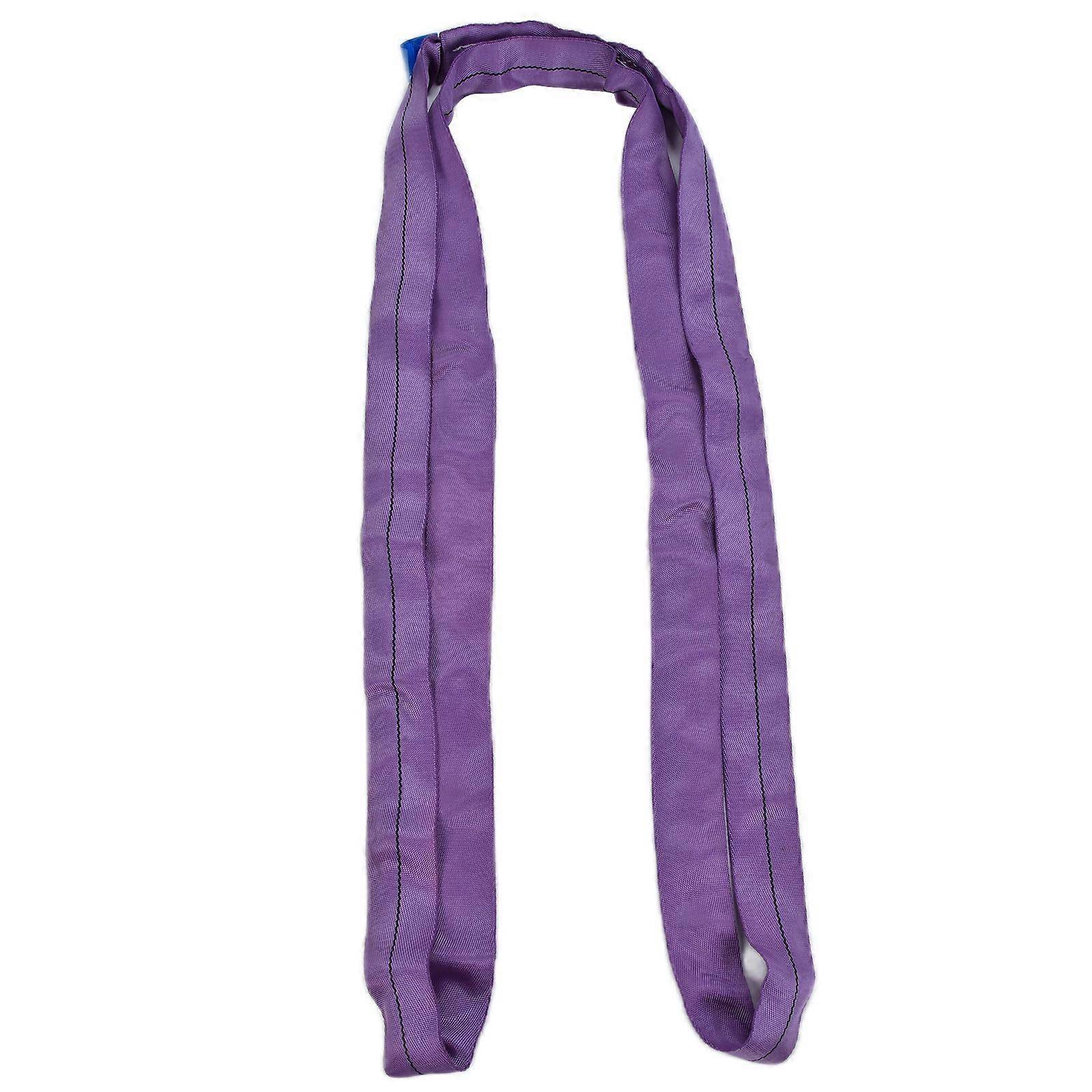 1T Round Lifting Sling Endless PES Flexible Straps High Strength Crane Rigging Accessories4 Meters