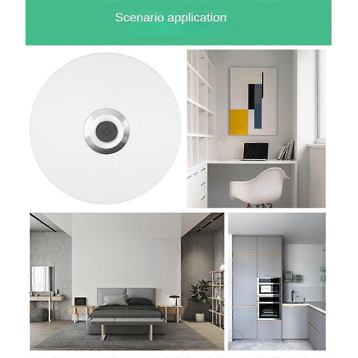 Rgb Ceiling Lamps Smart Modern Ceiling Lighting Music Remote Application Control Bluetooth Speaker