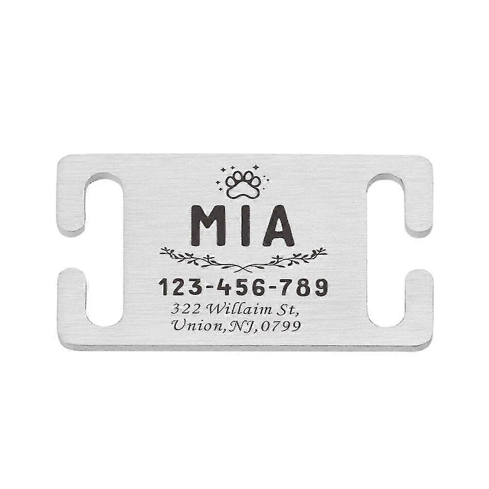 Dog id tag personalized engraved name tags for pet collar accessories supplies custom stainless steel puppy id tags accessories
