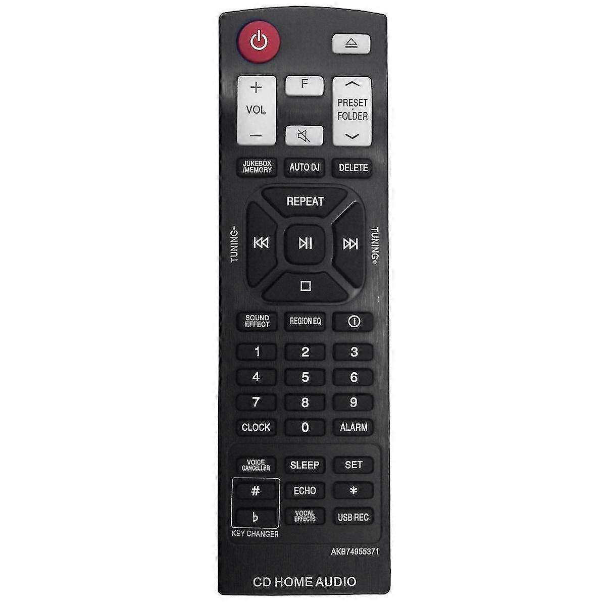 Remplacez AKB74955371 télécommande pour LG Mini CD Home Audio Hi-Fi System Remote AKB74955371