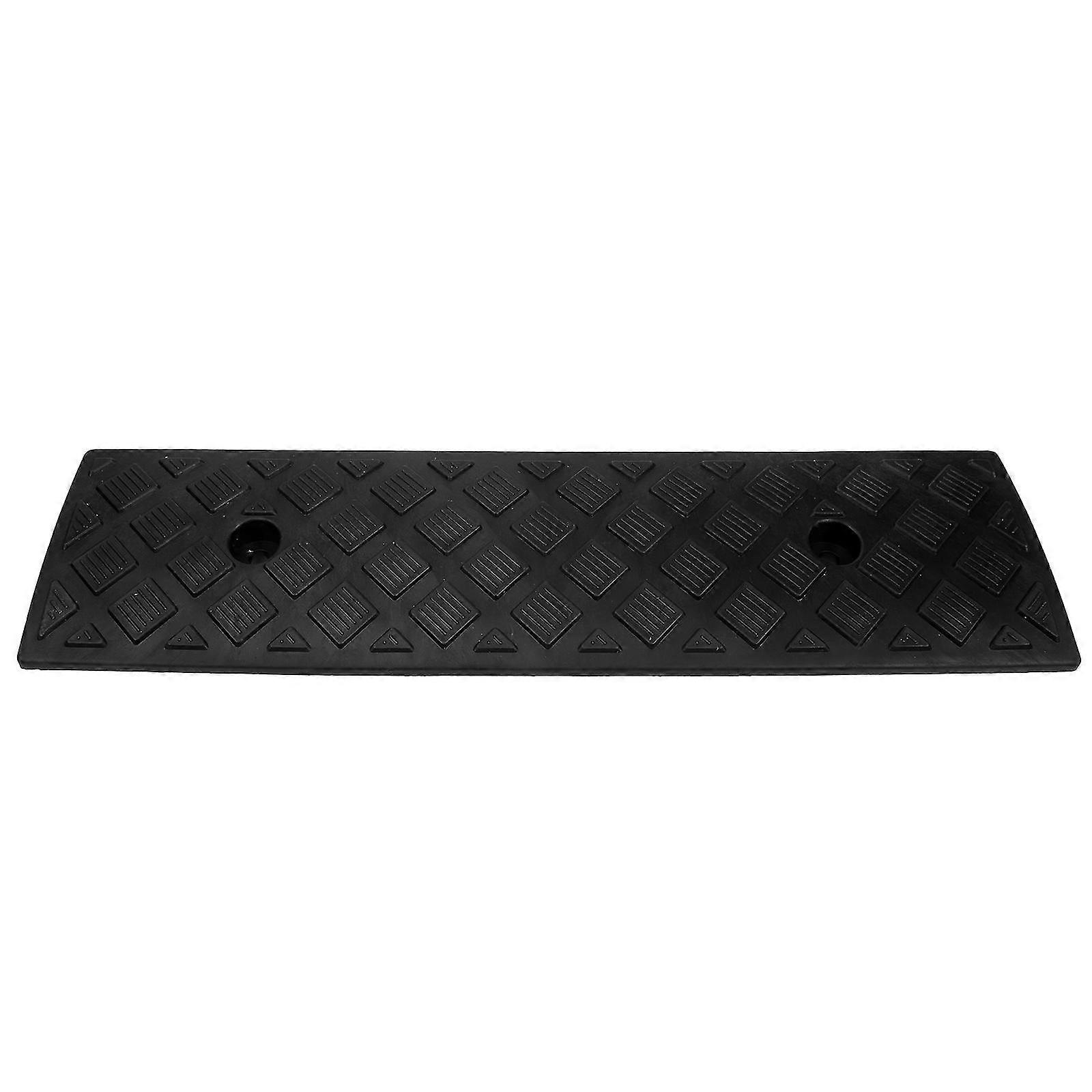 2pcs Rubber Car Curb Ramps Threshold Bridge Tracks Ramps For Driveway Sidewalk