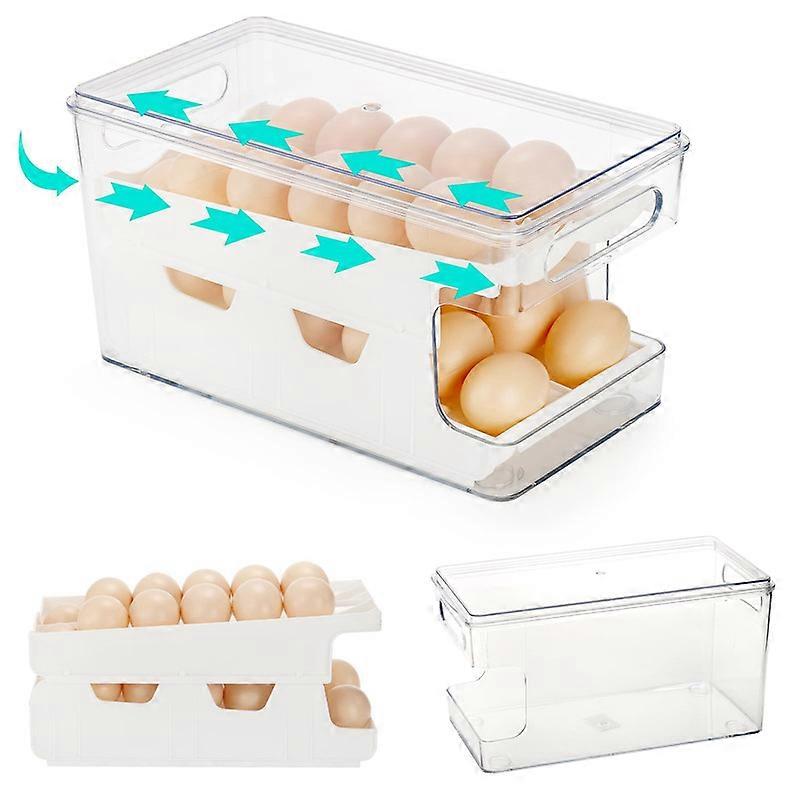 24 Count Rolling Egg Holder for Refrigerator