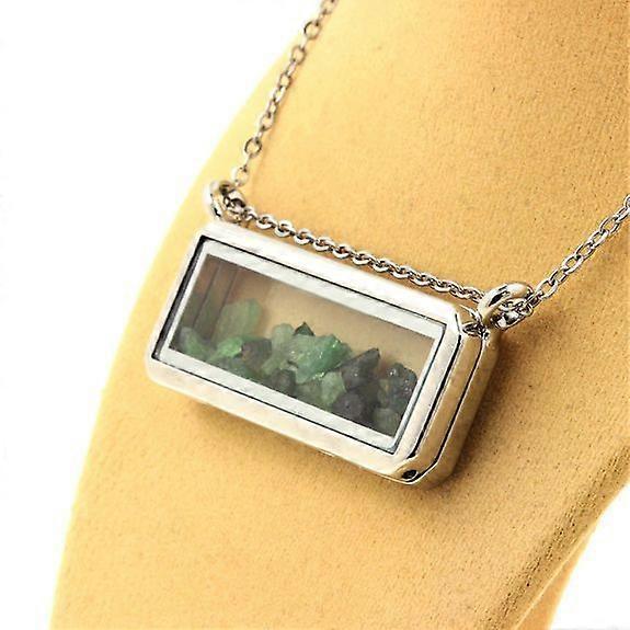 Raw Tsavorite Garnet Necklace