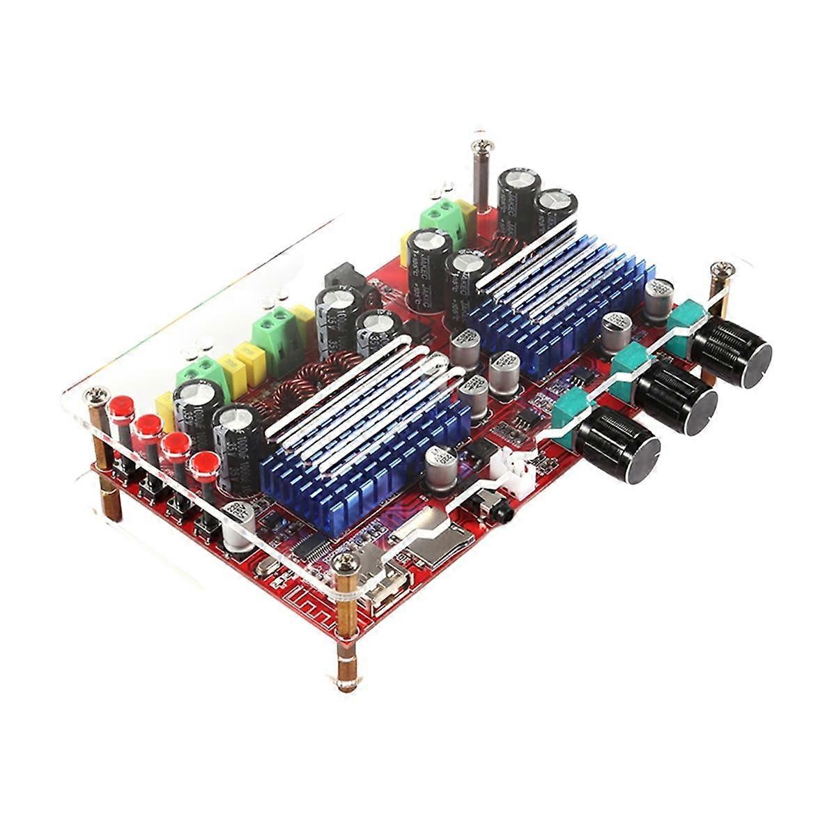 TPA3116D2 Bluetooth 2.1 Digital Amplifier Board XH-M560 High Power DC12-24V U Disk TF Card Decoder