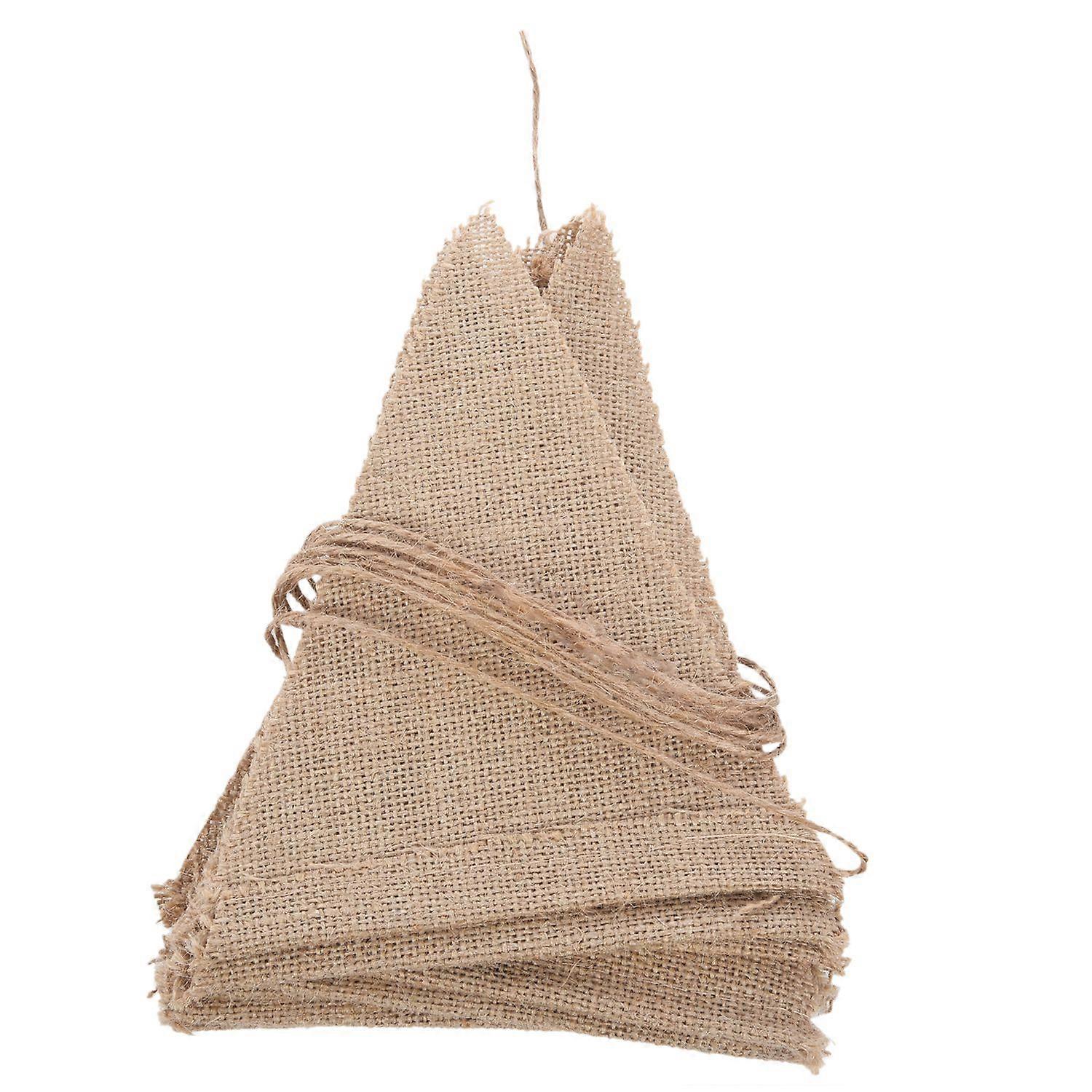 3.7M Rustic Hessian Burlap Lace Bunting Shabby Chic Wedding Banner
