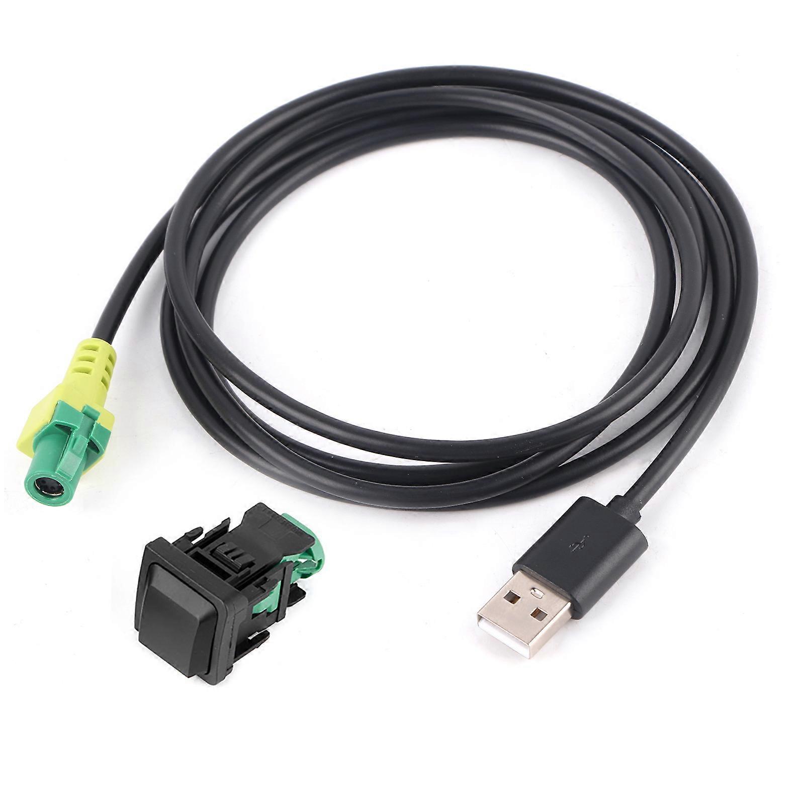 56.7in Auto Audio USB Cable Adapter CD Player System Connector Jack