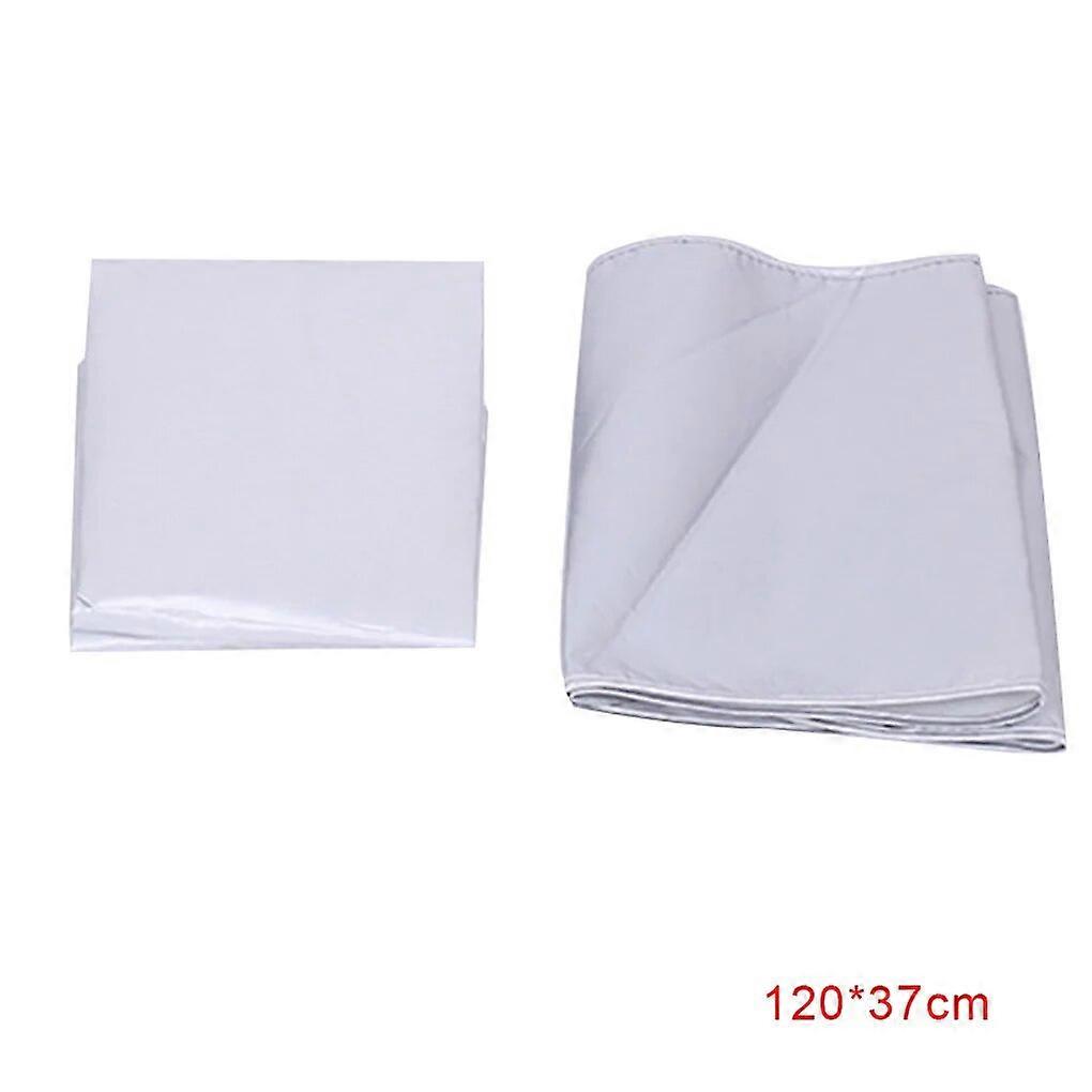 כיסוי קרש גיהוץ מרופד מצופה כסף, מגן קרש גיהוץ עמיד בפני כתמים, מחזיר אור חום אוניברסלי עם שרוך