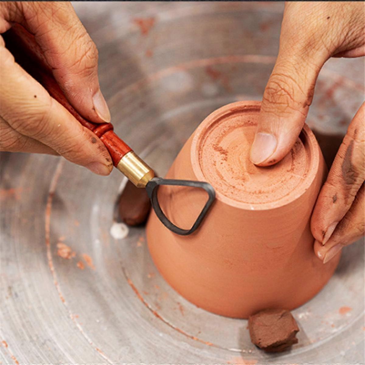 Pottery Repair Tools Tungsten Steel Texture Ring Knife DIY Ceramic Sculpture Scraping Texture Carvi