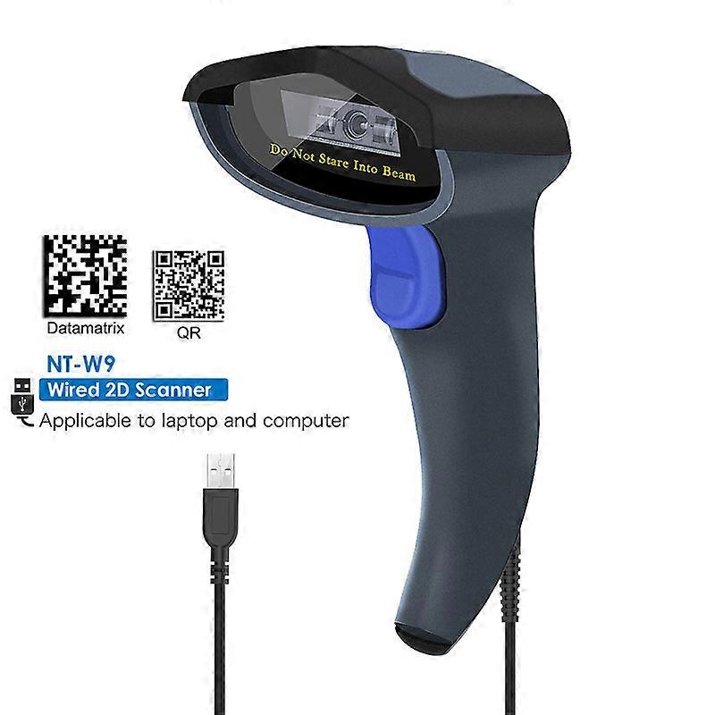 W9 Wired 2D Barcode Reader AND W8-X Bluetooth Wireless 2D/QR Barcode Scanner Scan PDF417 Data Matrix