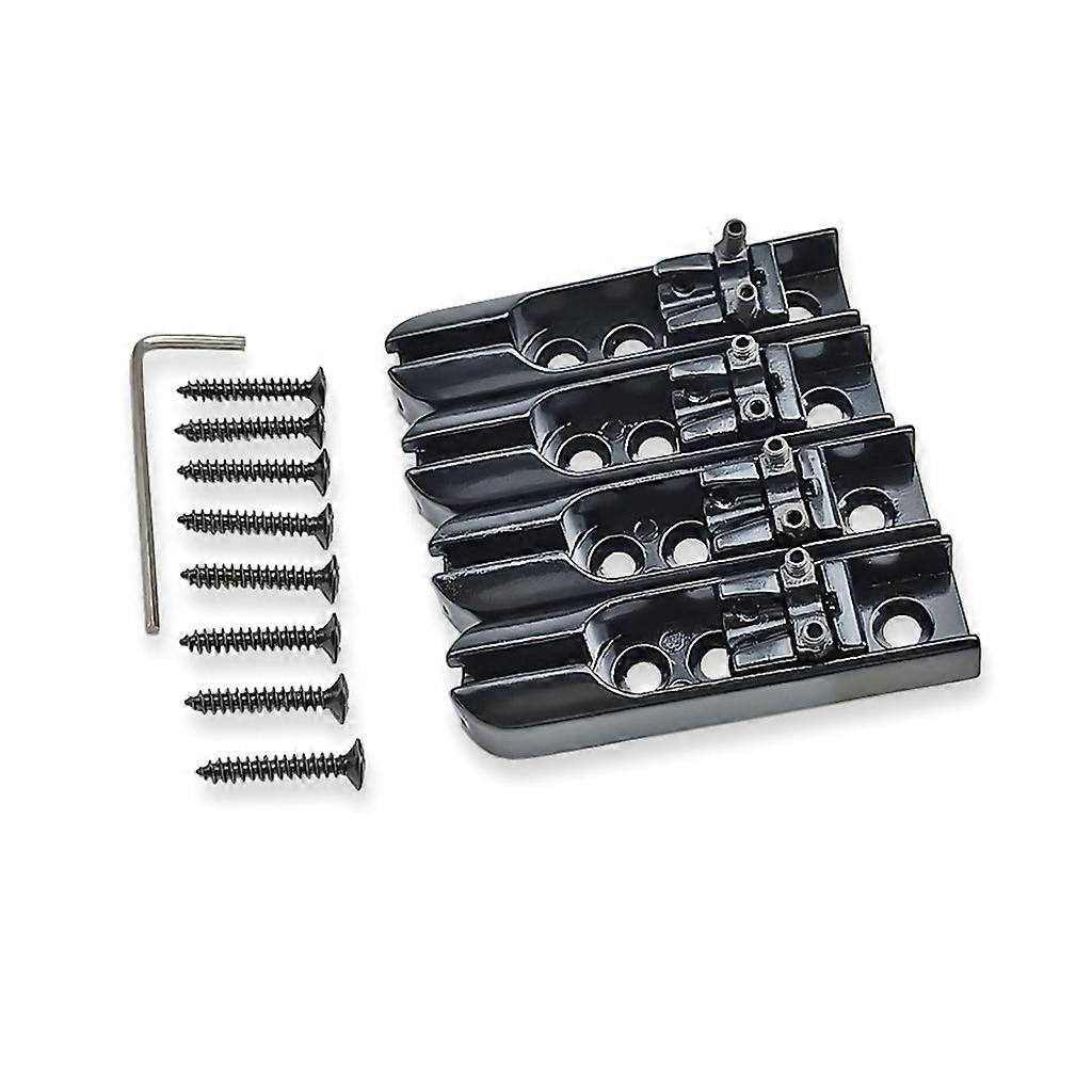 4 Pcs Single String Bass Bridge for 4 String Bass Guitar Separate Bass Bridge