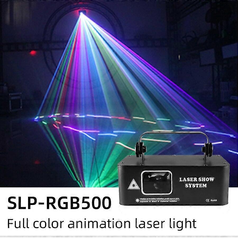 RGB ليزر 500MW شعاع خط الماسح الضوئي العارض DMX المهنية ديسكو دي جي حفل زفاف بار نادي ضوء المرحلة