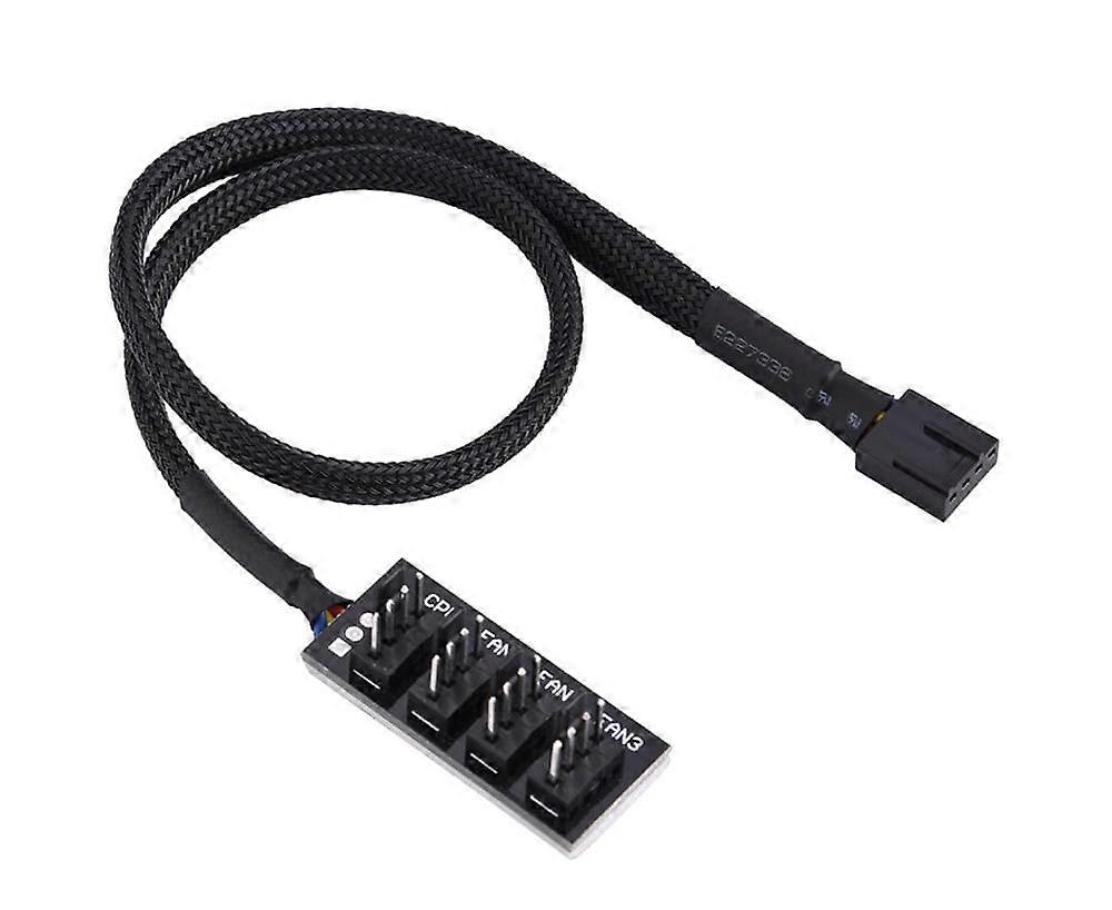 4 Pin PWM Fan Hub,4 Pin Connector for CPU Fan PC Fan Hub