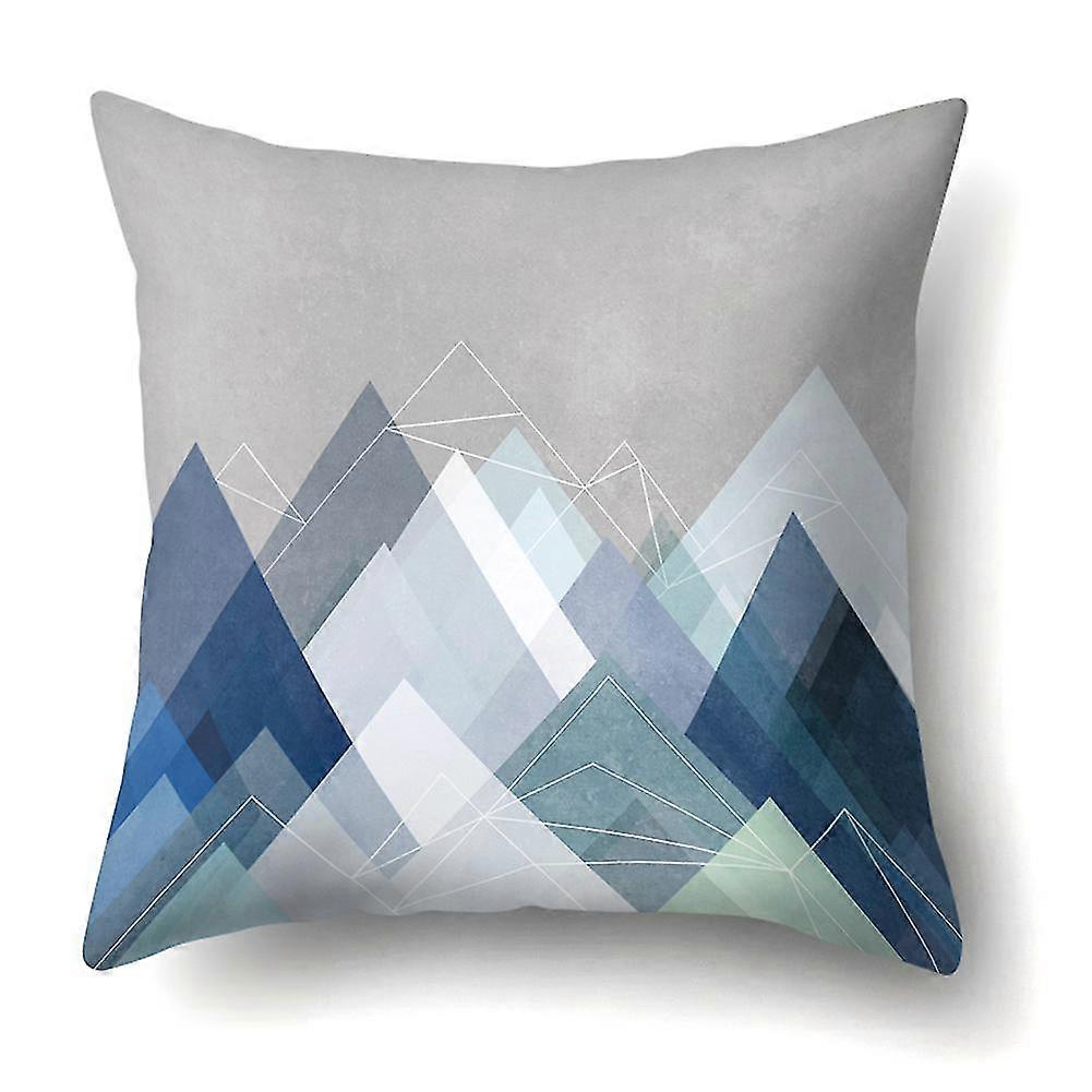 Classic Geometry Pattern Printed Decor Cushion Cover for Sofa