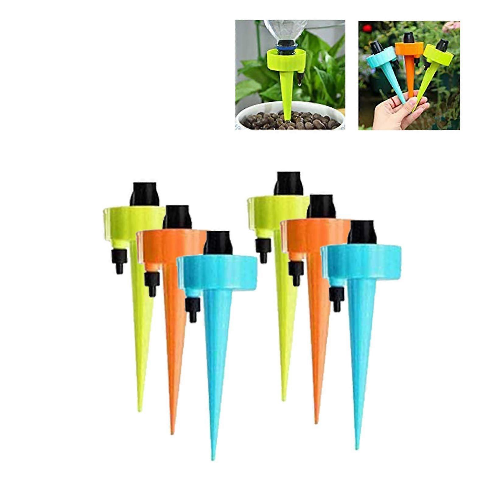 Plant Self Watering Spikes,Self Plant Waterer,Automatic Plant Waterer Constant Fow Drip Irrigation,Slow Release Random Color