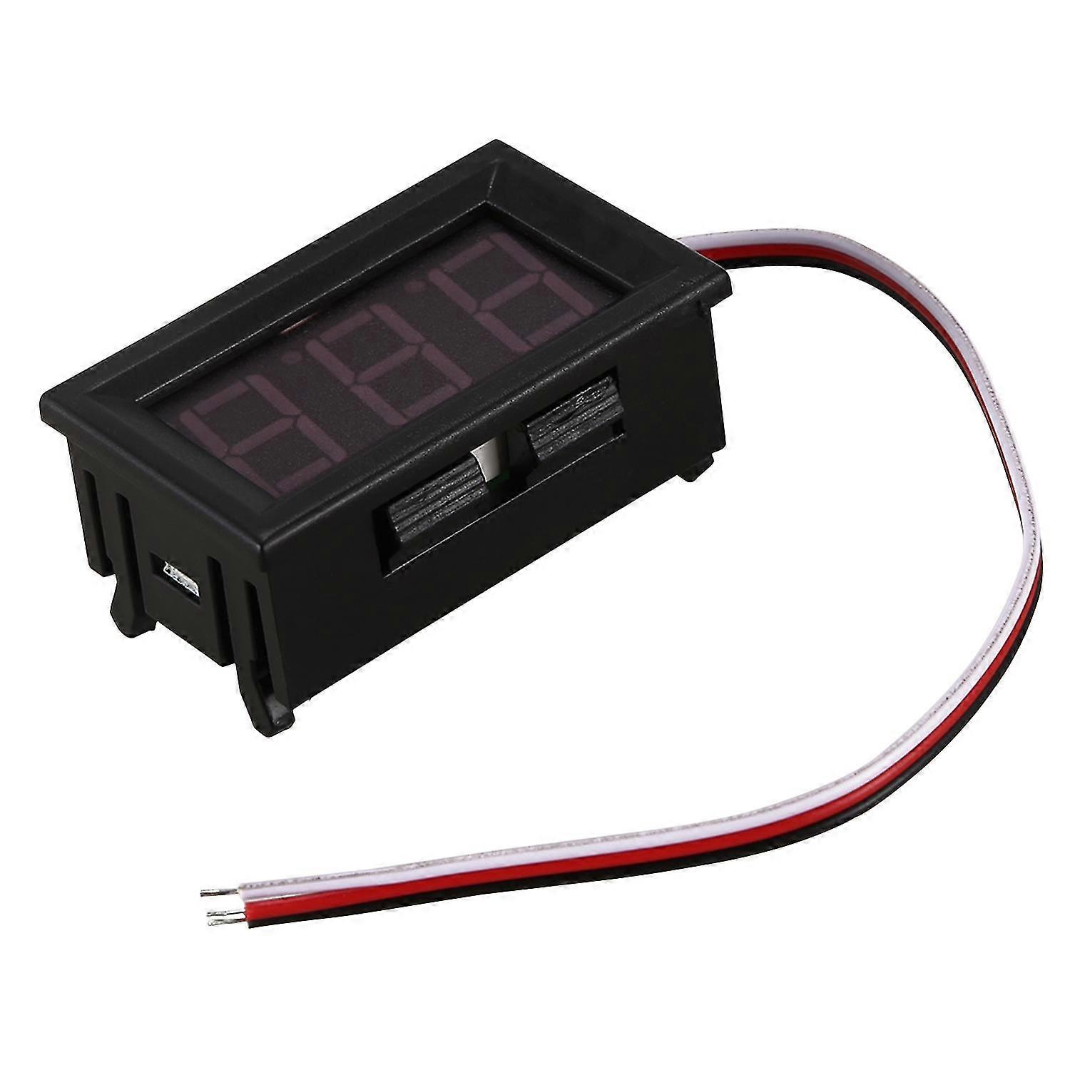 Mini Voltmeter Tester Digital Voltage Test Battery Dc 0-30v Red Auto Car