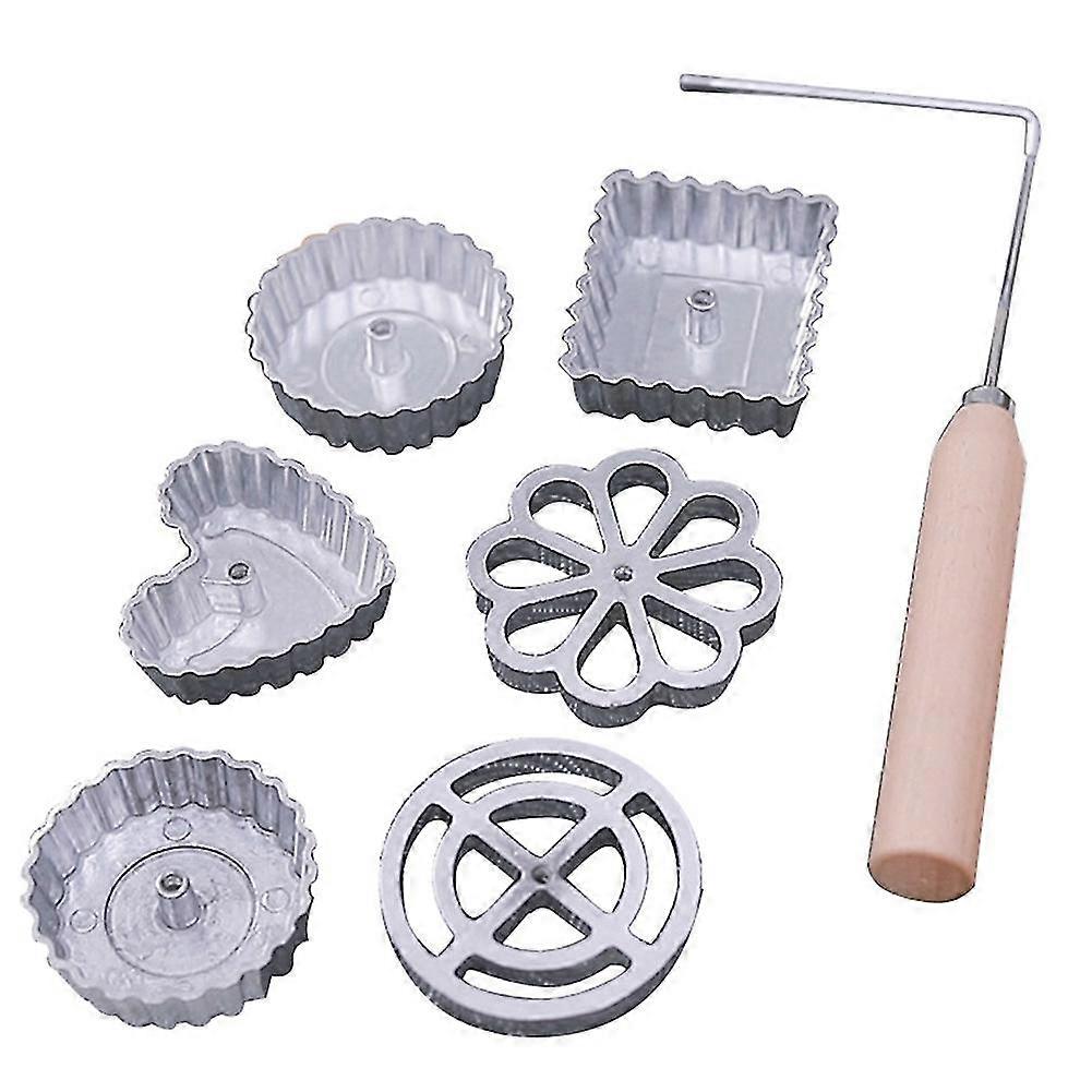 Maker Bunuelos Mold Aluminum With Handle Waffle Molds Funnel Cake Ring Maker Cookie Bake Mold