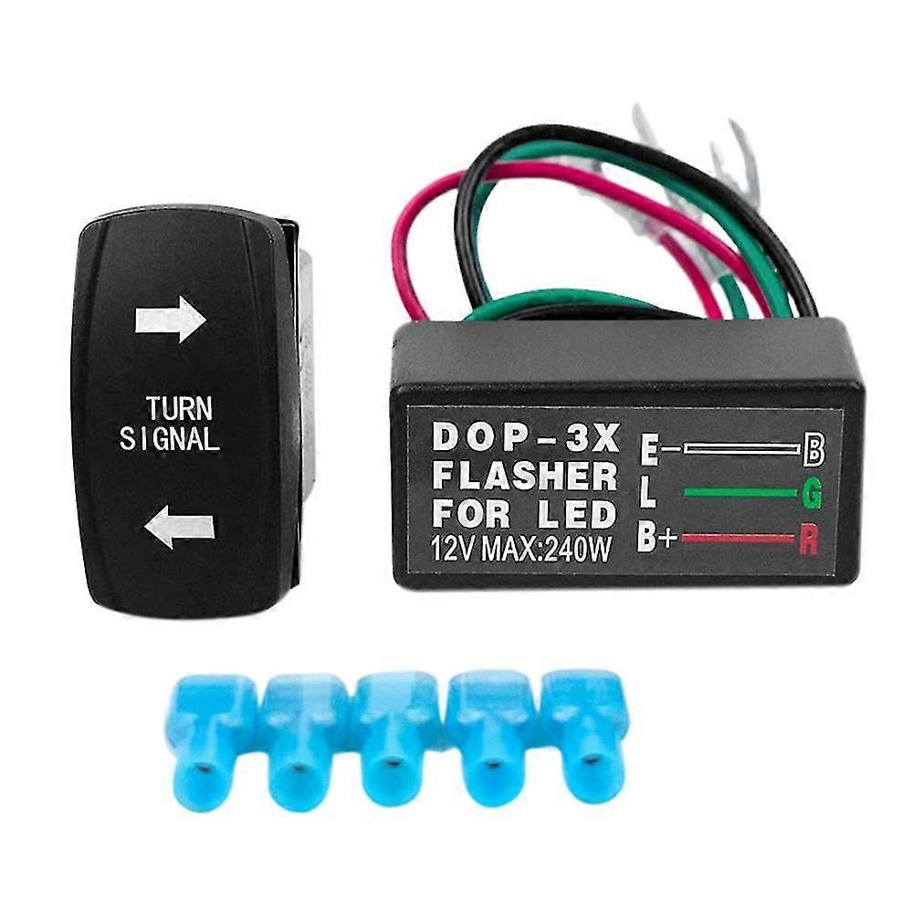 Motorcycle Flasher Relay With Turn Signal Rocker Switch Led Turn Signal Flasher Relay Turn Signal F