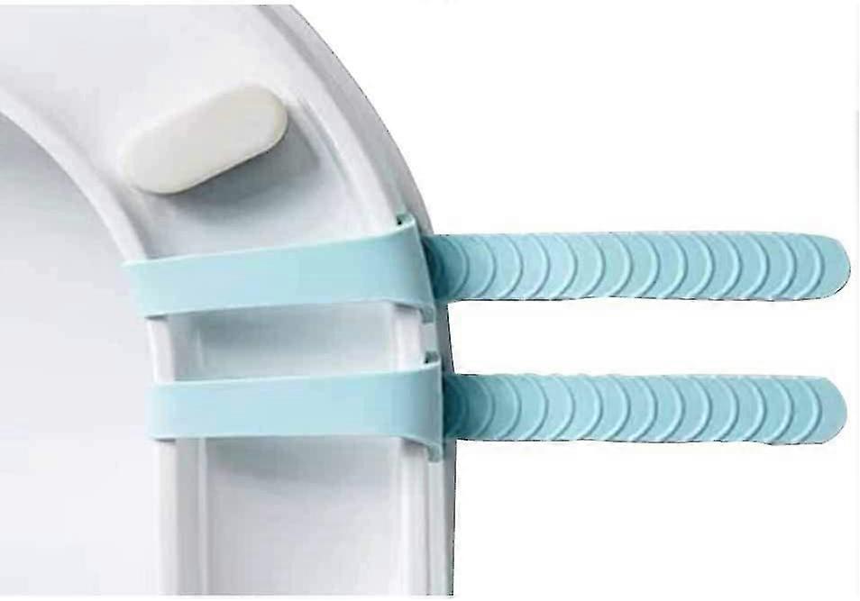Set Of 2 Pvc Toilet Seats - Easy To Lift - Silicone -