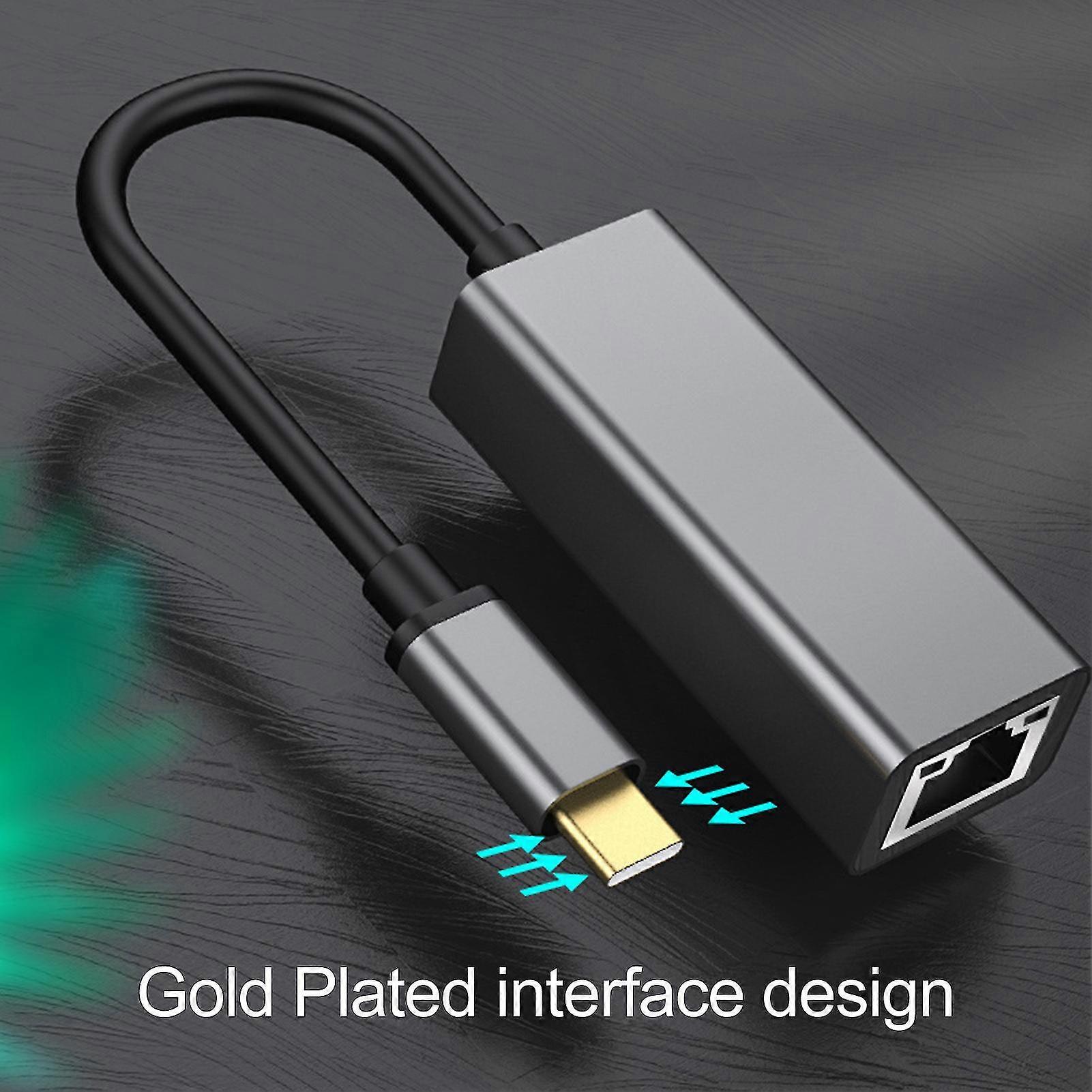 Universal Flexible Tpe Usb Type C Ethernet To Rj45 Lan Adapter For ...