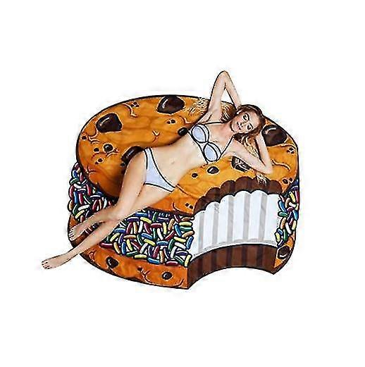 Round Cookies Design Beach Mat