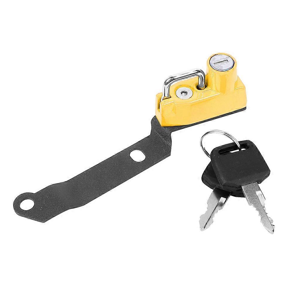 سبائك الألومنيوم المضادة للسرقة قفل خوذة الأمن يناسب ياماها MT25 MT03 YZF R25 R3 2014-2019 تعديل دراجة نارية (أصفر)