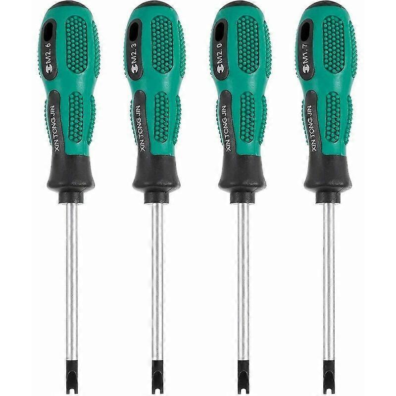 4pcs/Set Screwdriver Bits Screwdriver U Fork Magnetic Groove Screw Driver CR-V Multi Function Tool Kit Hand