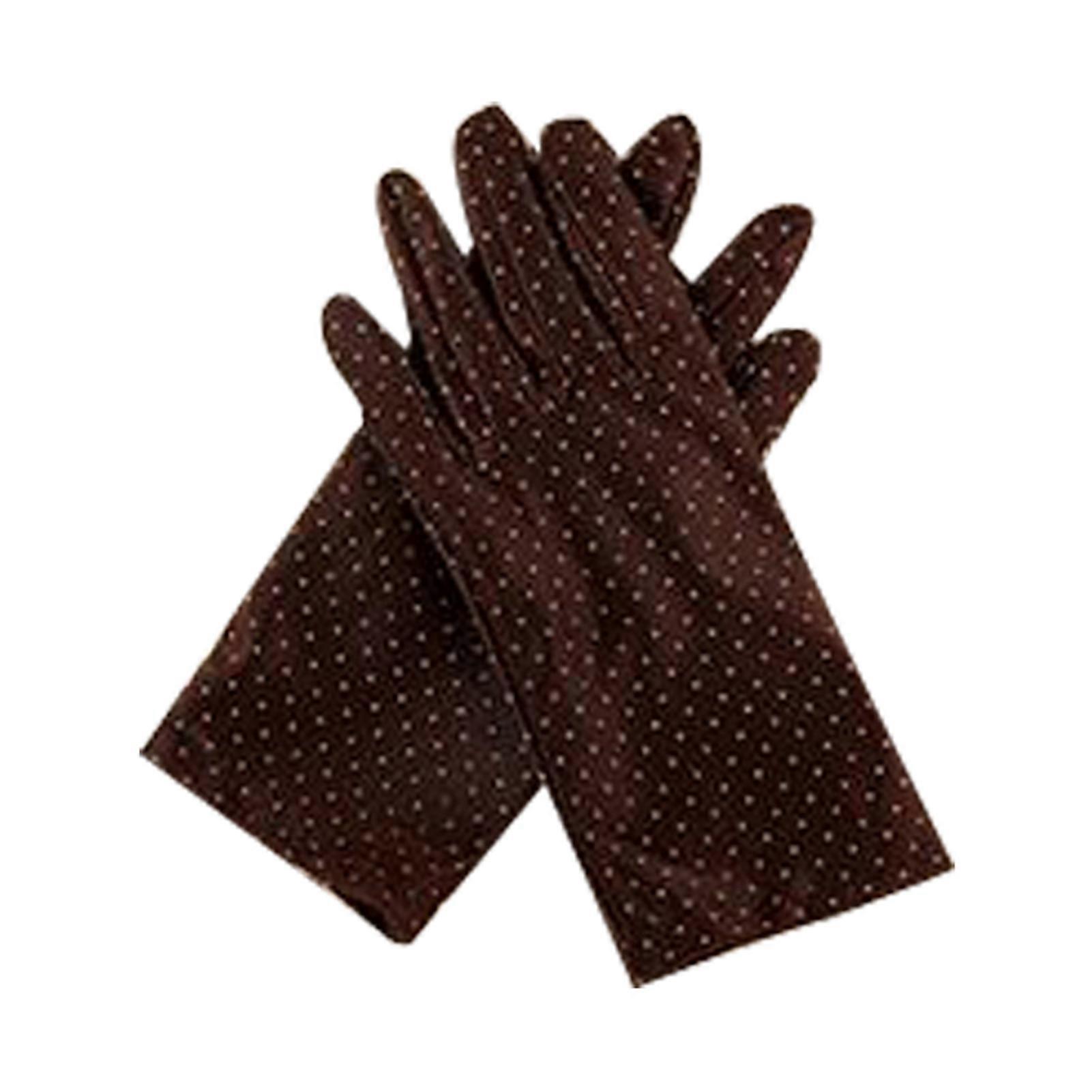Kaesi 1 Pair Thin Stage Gloves Wear-resistant Summer Pure Color Cycling Gloves for Party