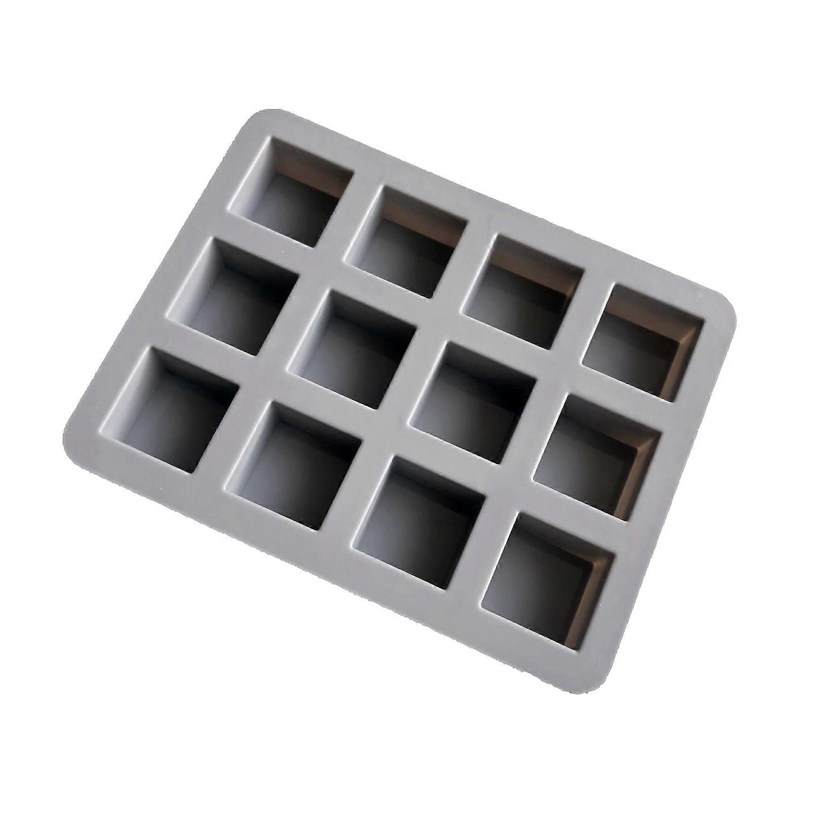 Chocolate Mold Non-sticky Easy Demoulding DIY Square 12 Grids Cake Bread Silicone Mold Baking Tools KAESI