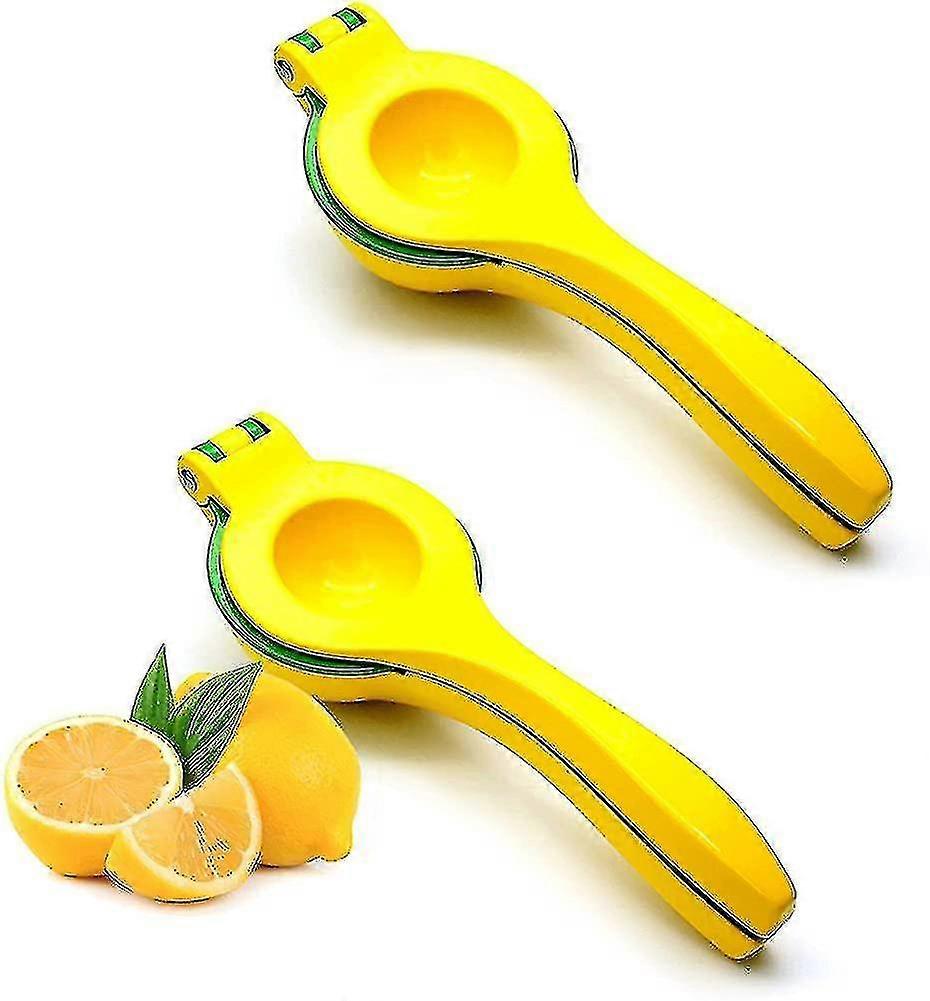 Lemon Squeezer,2-in-1 Double Layer Metal Manual Lemon Squeezer Handheld Citrus
