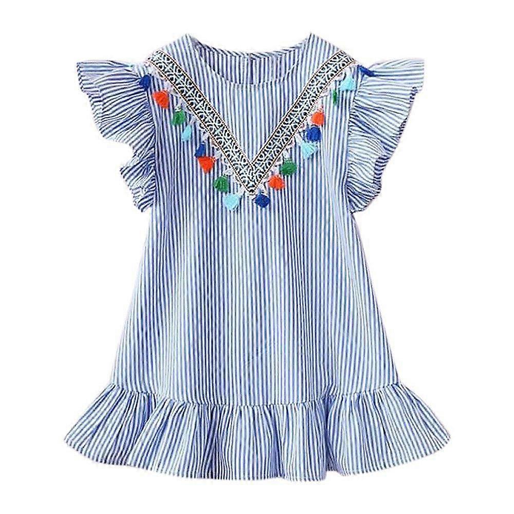 Ragazze Ruffle Abito Nappa V Scollo Prendisole