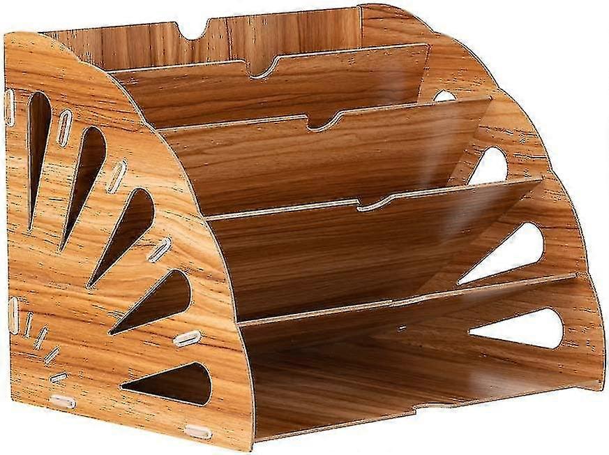 5 Layers Letter Organiser Desk Compartment Holder Storage For A4 Document Paper