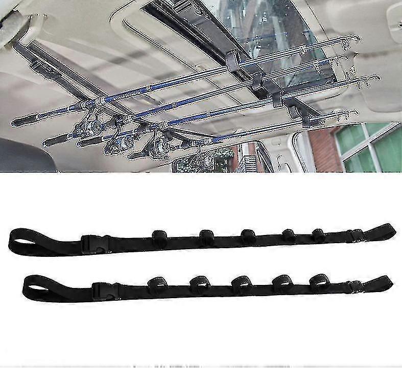 i bilen fiskestang feste stropp bil tak fiskestang display rack justerbar
