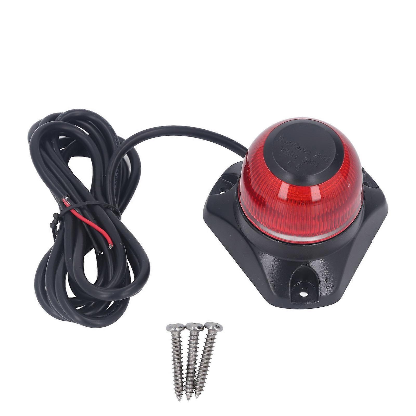 Boat Navigation Light LED IP67 Waterproof Anti Glare Foldable Boat Stern Light DC10?30V 3W Red 2NM 87LM