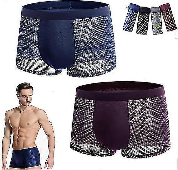 Bamboowear Bamboo Boxer Short Men Microfiber Boxer Briefs,50% Offer