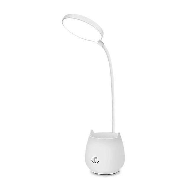 Niclux Table Lamp Led Desk Lamp Reading Lamp With Pen Holder Eye-Protect Desk Lamps Dimmable Touch Usb Chargeable Table Light