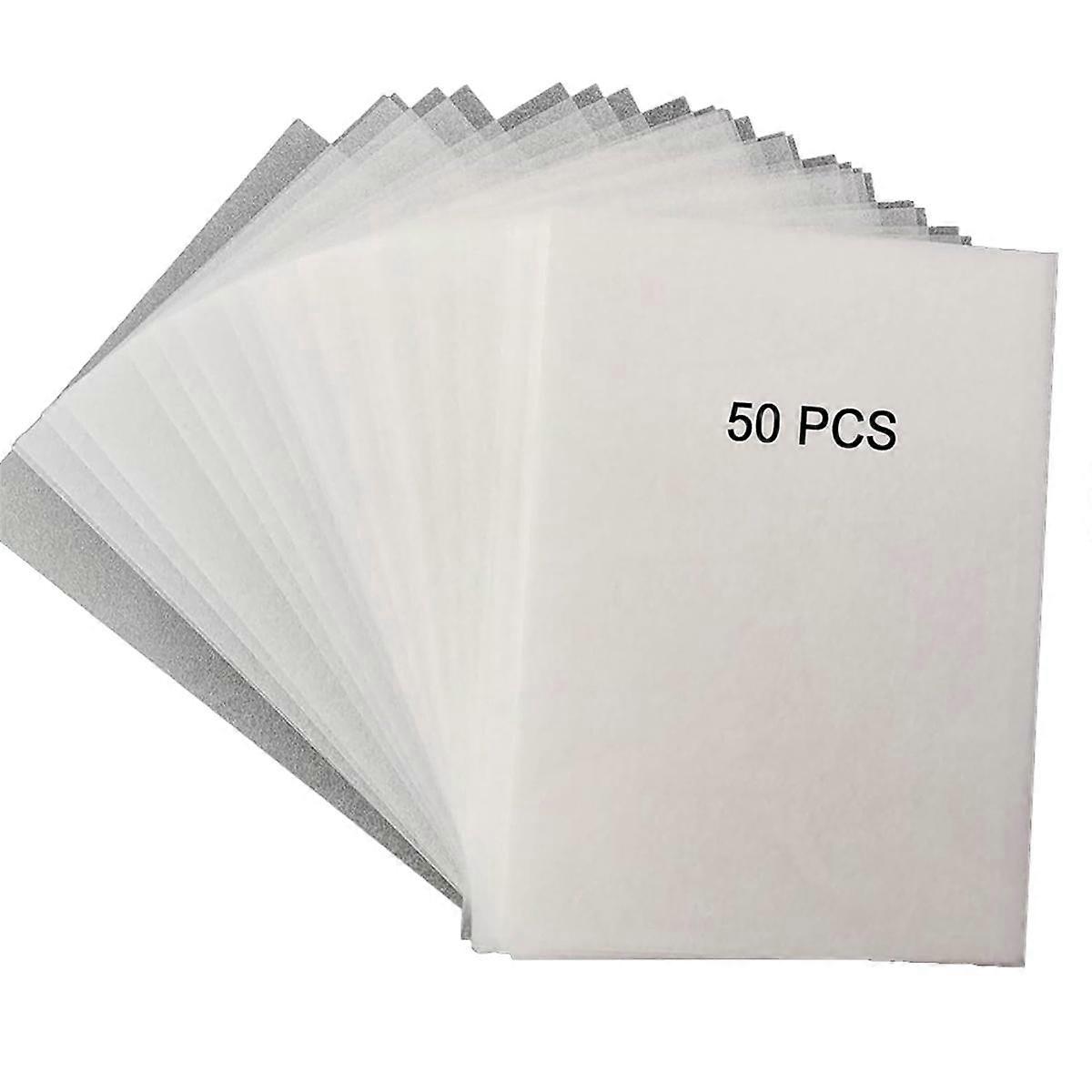 50PCS Heat Shrink Plastic Sheets, Shrink Film Sheets Blank Shrink-Art Film Paper,Sanded Shrink Film Paper (7.9X5.7inch)