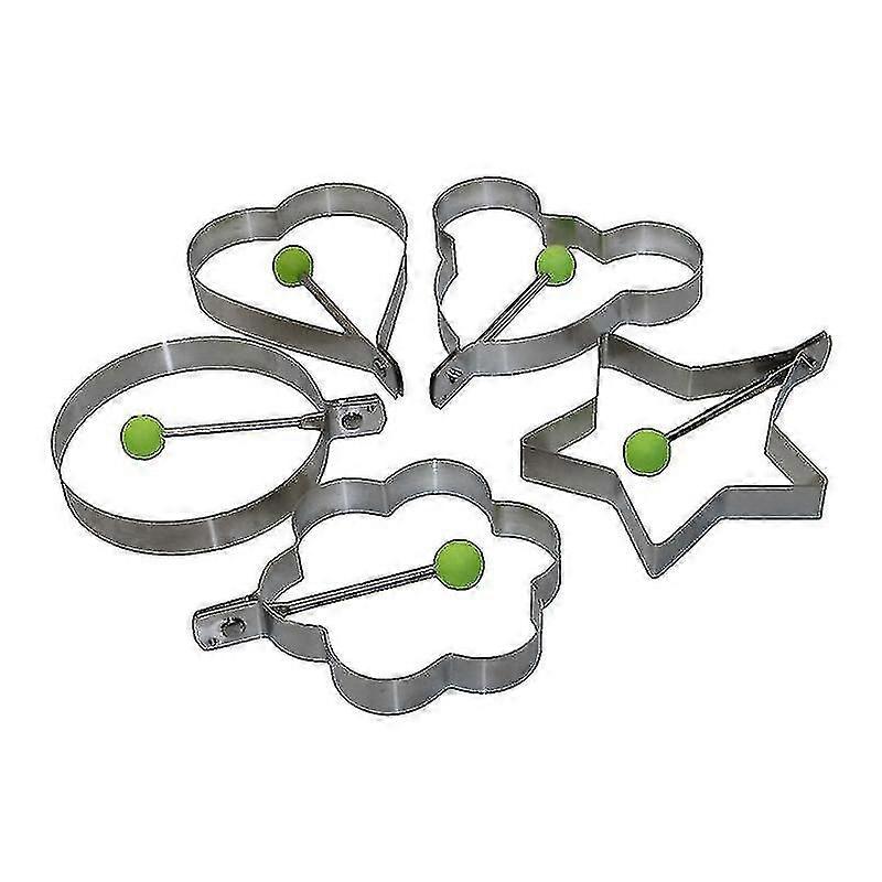 5 قطع جديد الإبداعية الفولاذ المقاوم للصدأ دائرية الشكل فطيرة البيض المقلي الإفطار