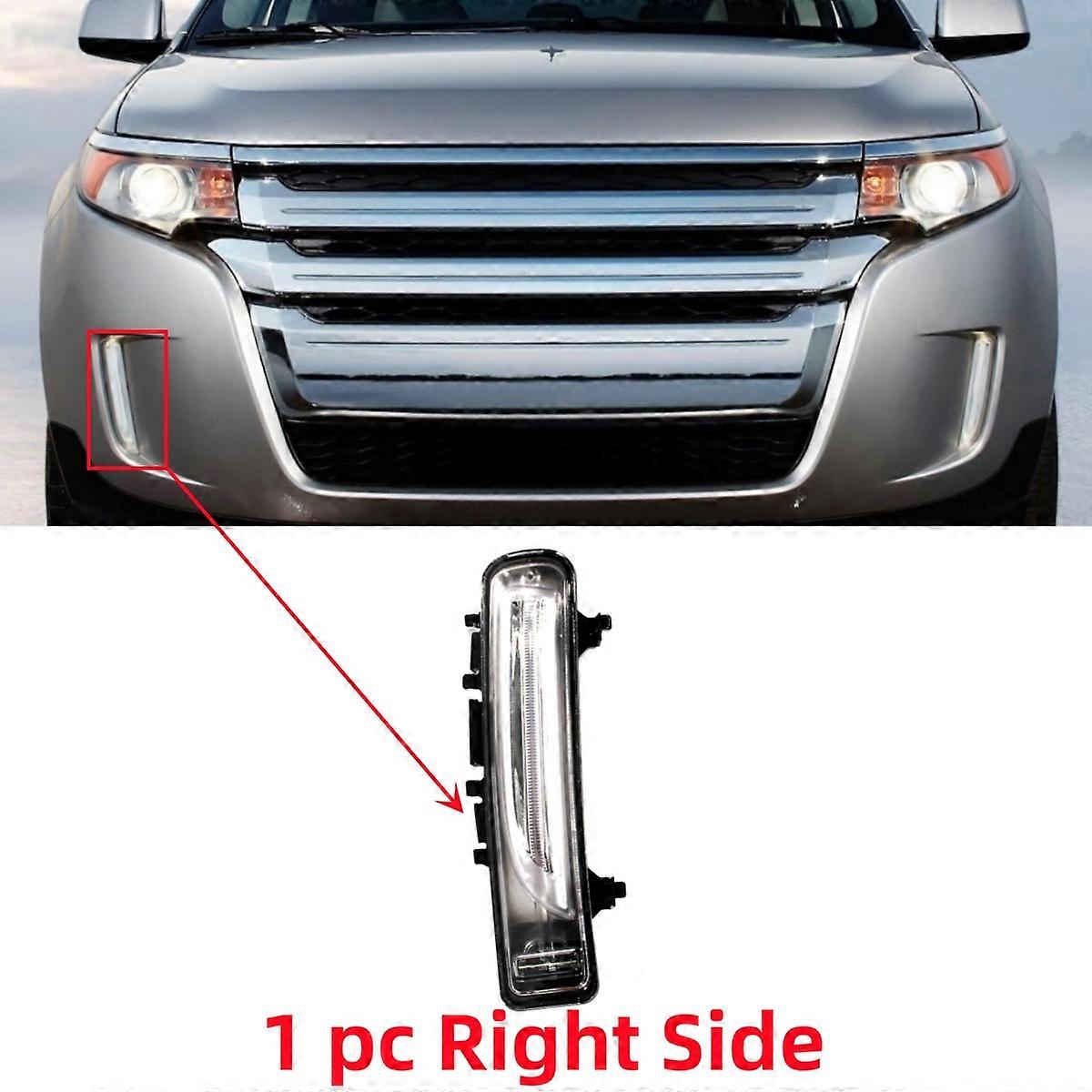 Front LED DRL Fog Daytime Running Lights Lamp With Bulbs BT4Z-13201-A BT4Z-13200-A For Ford Edge 2011 2012 2013 2014