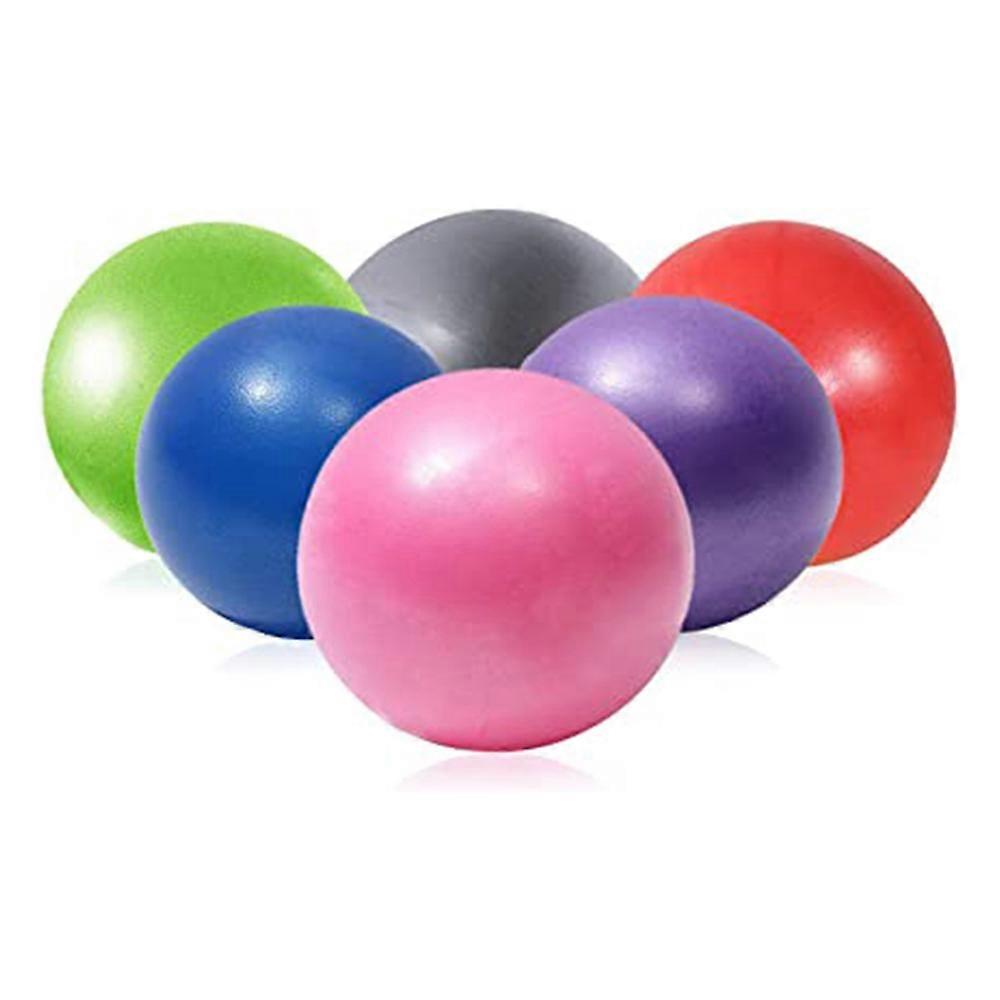 Mini Exercise Ball, Small Gym Ball with Inflatable Straw for Yoga, Pilates, Stability, Barre, Physical Therapy, Stretching and Core Training, Improves