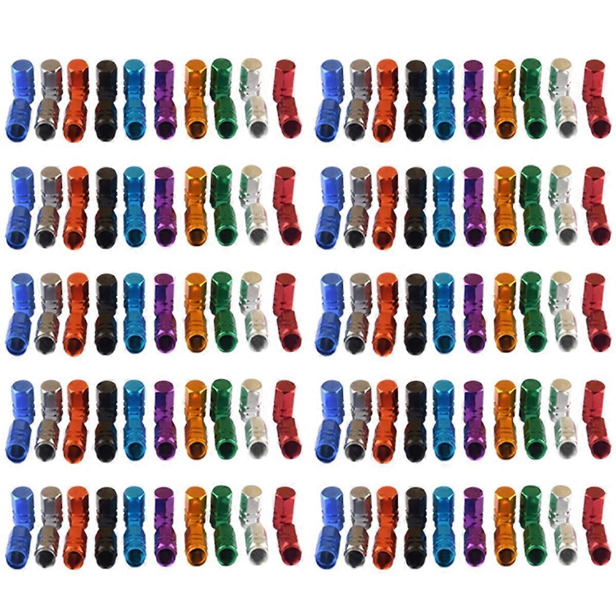 80 stycken Däck Stam Ventilkåpor Hjulventil Överdrag Bil Dammtät Däcklock, Hexagon Form Titan Grå