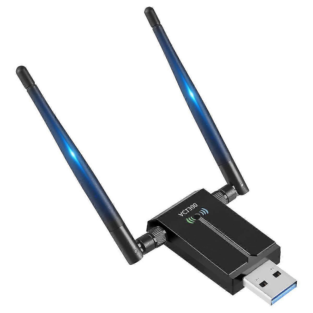 1300mbps Long Range Usb Wifi Adapter For Pc Desktop Laptop ,usb Wireless Adapter Dual Band 2.4ghz