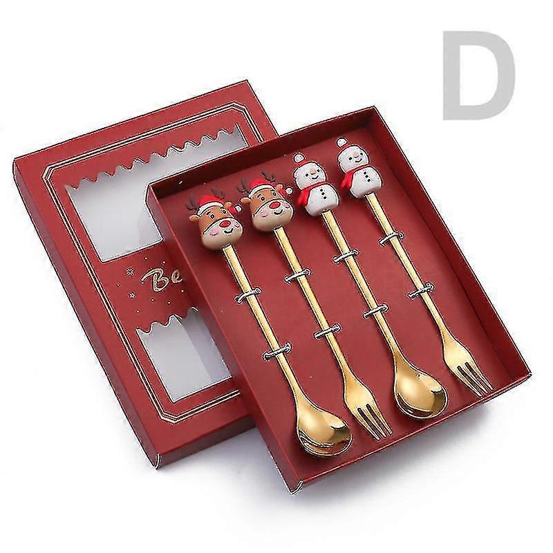 Spoon Tableware Set Dessert Spoon Fruit Fork Tree Spoon Spoon