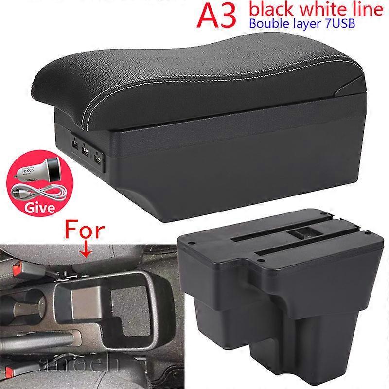 For KIA RIO Armrest Box For KIA STONIC Cerato Car Armrest Curved Surface leather Simple installation Storage box 2015-2022